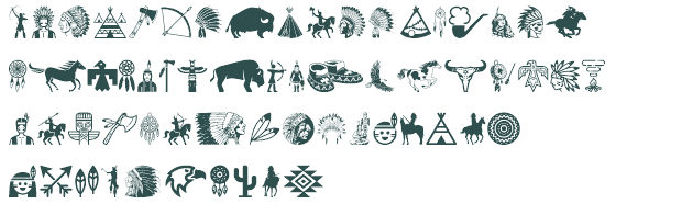 native american indian font